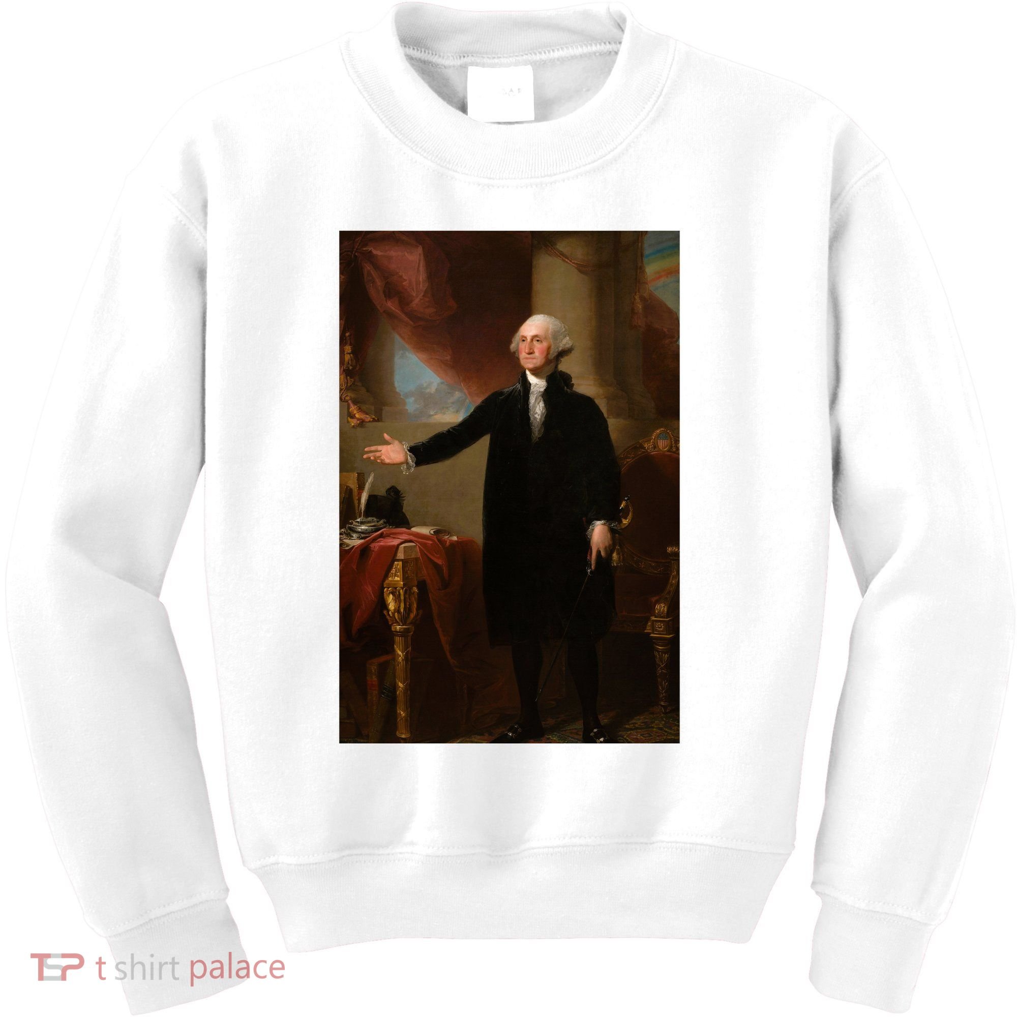 George Washington Portrait Kids Sweatshirt