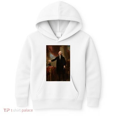 George Washington Portrait Kids Hoodie