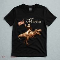 George Washington Riding A Tyrannosaurus Rex Merica T-Shirt thumb 5