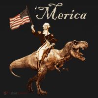 George Washington Riding A Tyrannosaurus Rex Merica Women's Hoodie thumb 2