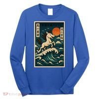 Galloping Waves Retro Japanese Surfing Horse Adventure Long Sleeve Shirt thumb 0