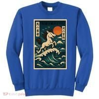 Galloping Waves Retro Japanese Surfing Horse Adventure Sweatshirt thumb 0