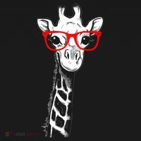 Giraffe With Red Glasses Gift For Zoo Animal Lovers Gift Women's Hoodie thumb 2