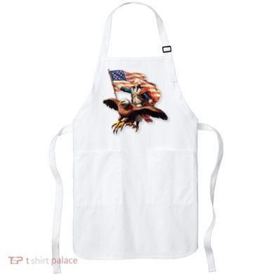 George Washington Riding A Bald Eagle Patriotic Apron