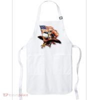 George Washington Riding A Bald Eagle Patriotic Apron thumb 0