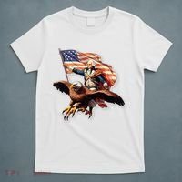 George Washington Riding A Bald Eagle Patriotic T-Shirt thumb 5