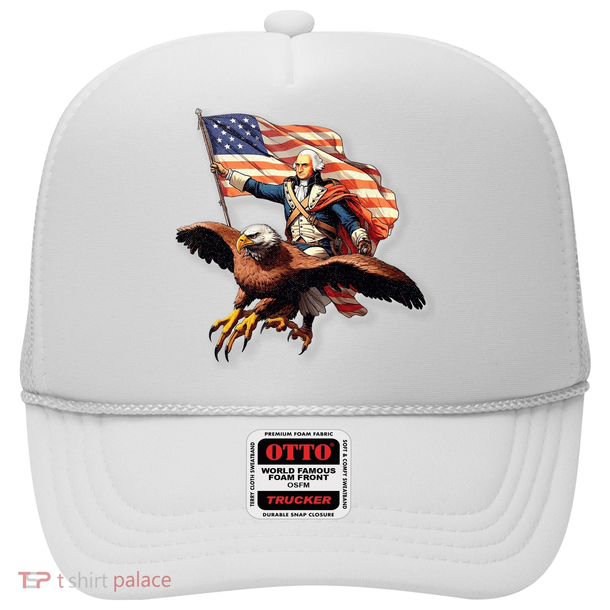 George Washington Riding A Bald Eagle Patriotic Hat
