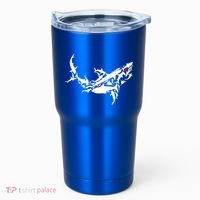 Great White Shark Marine Ocean Shark Gift Tumbler thumb 0