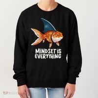 Goldfish With Shark Fin Costume Illustration Women's Sweatshirt thumb 0