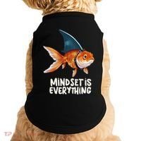 Goldfish With Shark Fin Costume Illustration Doggie Tank thumb 0