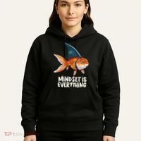 Goldfish With Shark Fin Costume Illustration Hoodie thumb 5