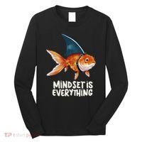 Goldfish With Shark Fin Costume Illustration Long Sleeve Shirt thumb 0