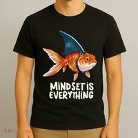 Goldfish With Shark Fin Costume Illustration T-Shirt thumb 3