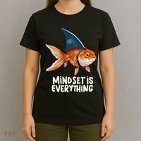 Goldfish With Shark Fin Costume Illustration T-Shirt thumb 4