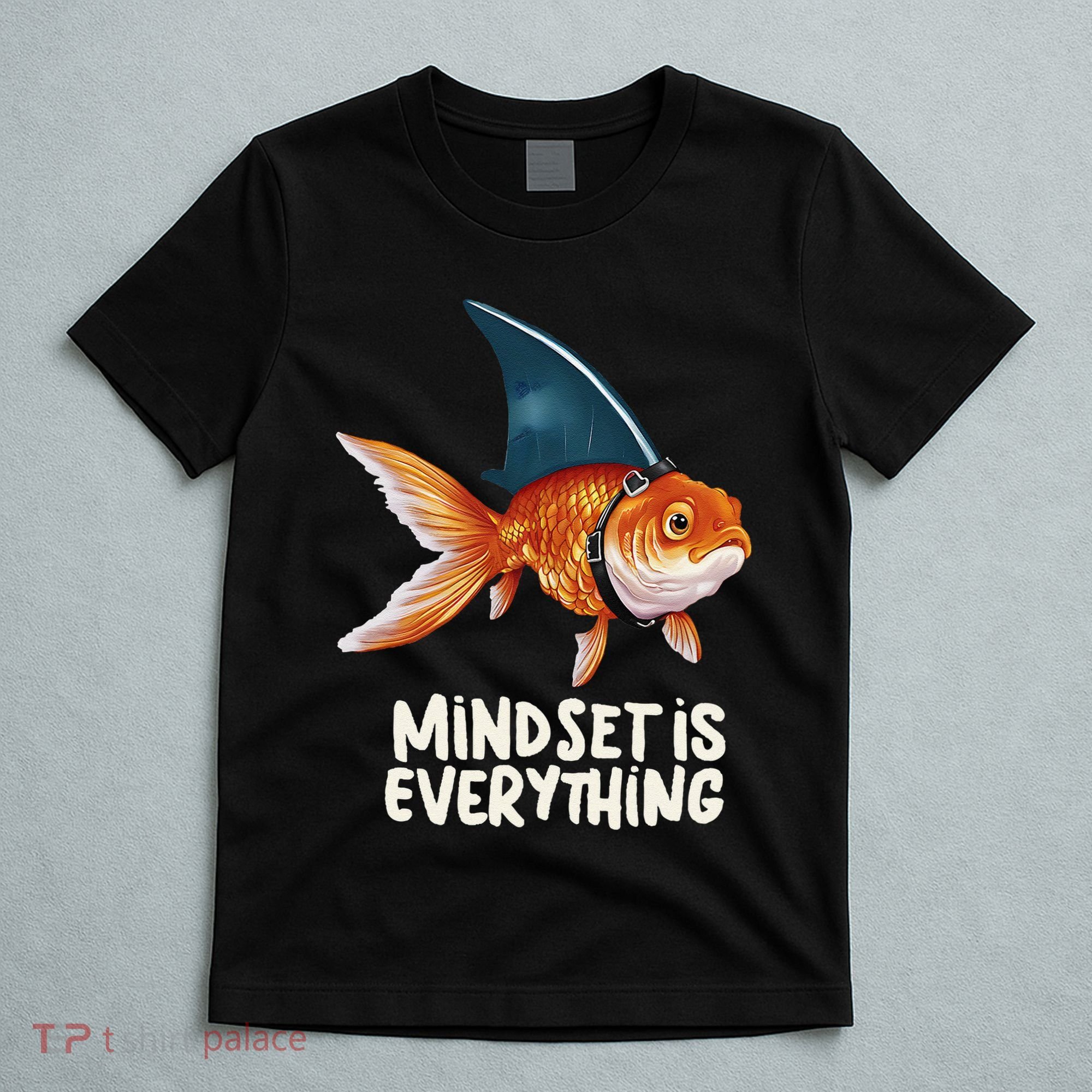 Goldfish With Shark Fin Costume Illustration T-Shirt