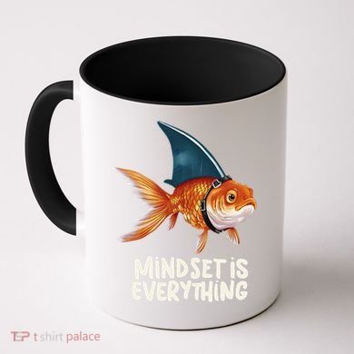 Goldfish With Shark Fin Costume Illustration Coffee Mug