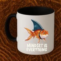 Goldfish With Shark Fin Costume Illustration Coffee Mug thumb 2