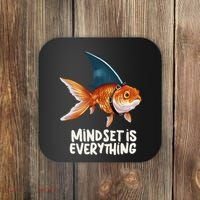 Goldfish With Shark Fin Costume Illustration Coaster thumb 0