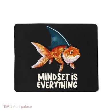 Goldfish With Shark Fin Costume Illustration Mousepad