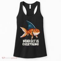 Goldfish With Shark Fin Costume Illustration Women's Tank Top thumb 0