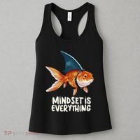 Goldfish With Shark Fin Costume Illustration Women's Tank Top thumb 3