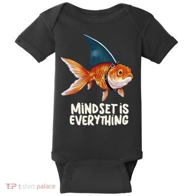 Goldfish With Shark Fin Costume Illustration Baby Bodysuit