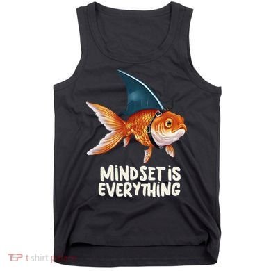 Goldfish With Shark Fin Costume Illustration Tank Top