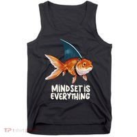 Goldfish With Shark Fin Costume Illustration Tank Top thumb 0