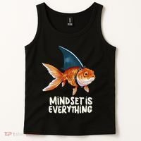 Goldfish With Shark Fin Costume Illustration Tank Top thumb 2