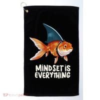Goldfish With Shark Fin Costume Illustration Golf Towel thumb 0