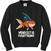 Goldfish With Shark Fin Costume Illustration Kids Sweatshirt thumb 0