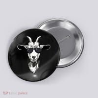 Goat With Sunglasses Button thumb 0