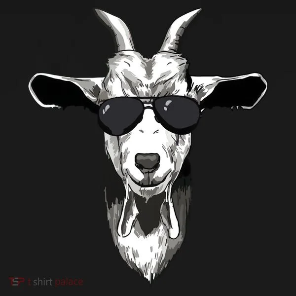 Goat With Sunglasses Bucket Hat