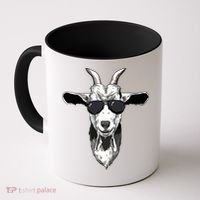Goat With Sunglasses Coffee Mug thumb 0