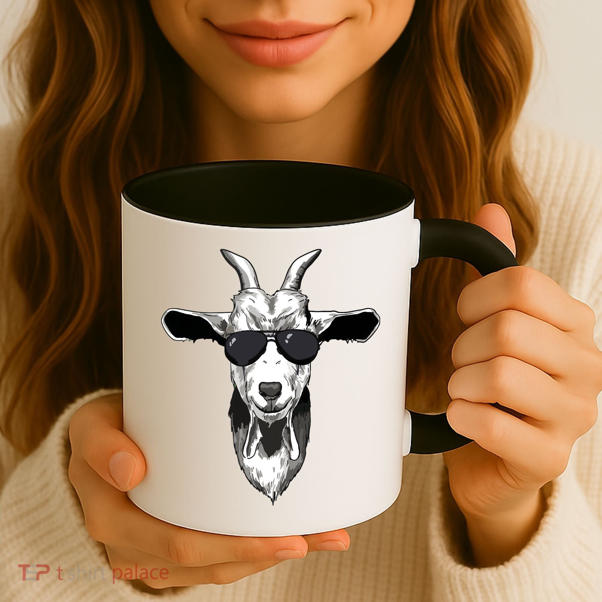 Goat With Sunglasses Coffee Mug