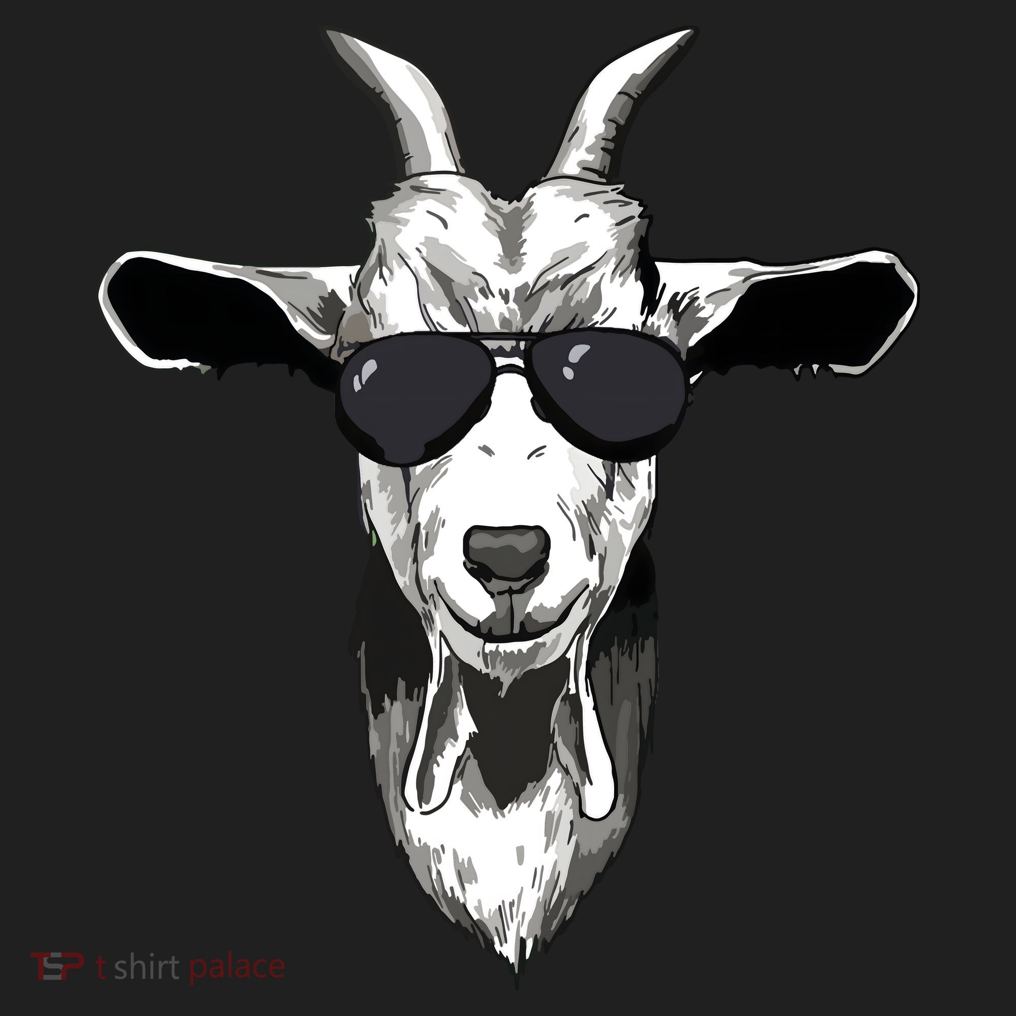 Goat With Sunglasses Beanie