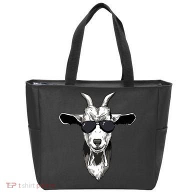 Goat With Sunglasses Tote Bag