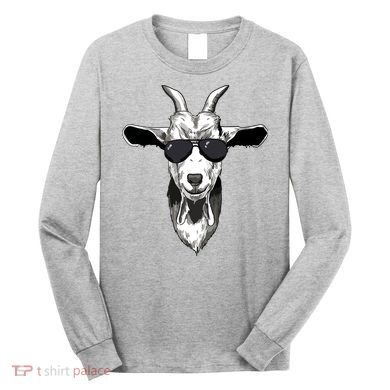 Goat With Sunglasses Long Sleeve Shirt
