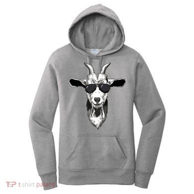 Goat With Sunglasses Women's Hoodie