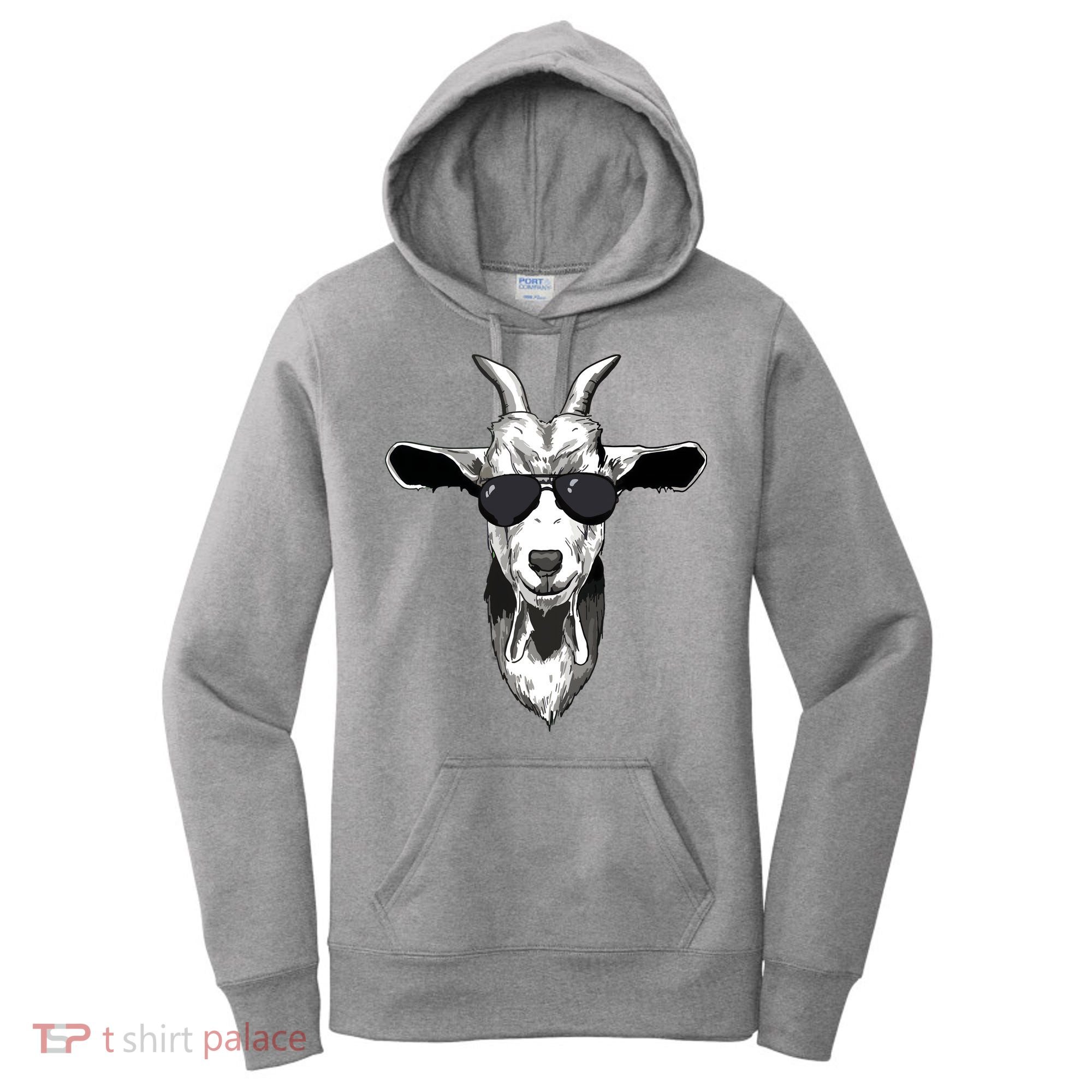 Goat With Sunglasses Women's Hoodie