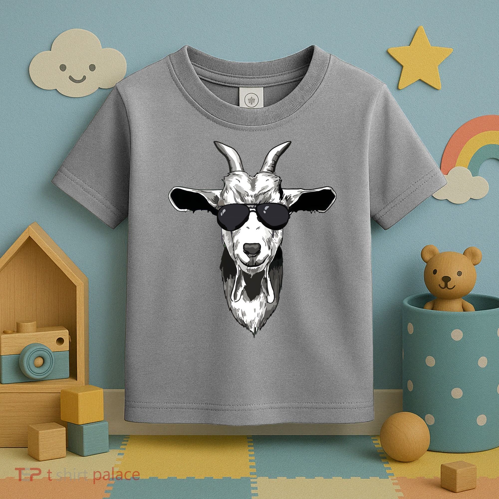 Goat With Sunglasses Toddler T-Shirt