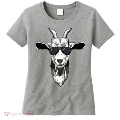 Goat With Sunglasses Women's T-Shirt