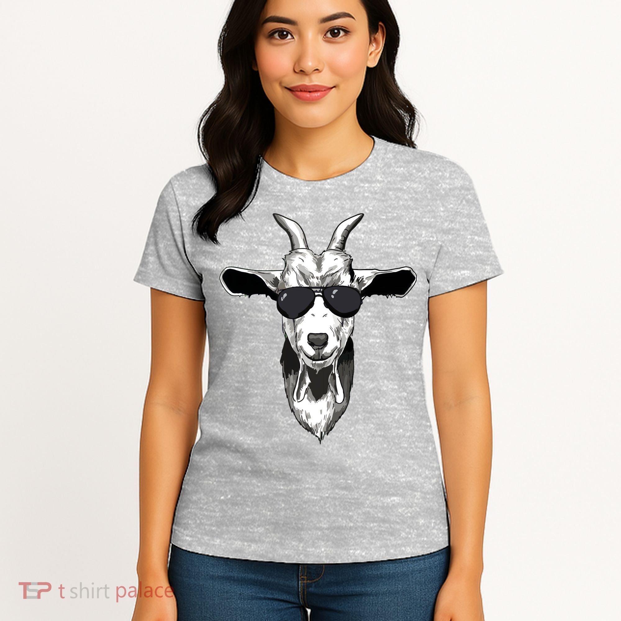 Goat With Sunglasses Women's T-Shirt