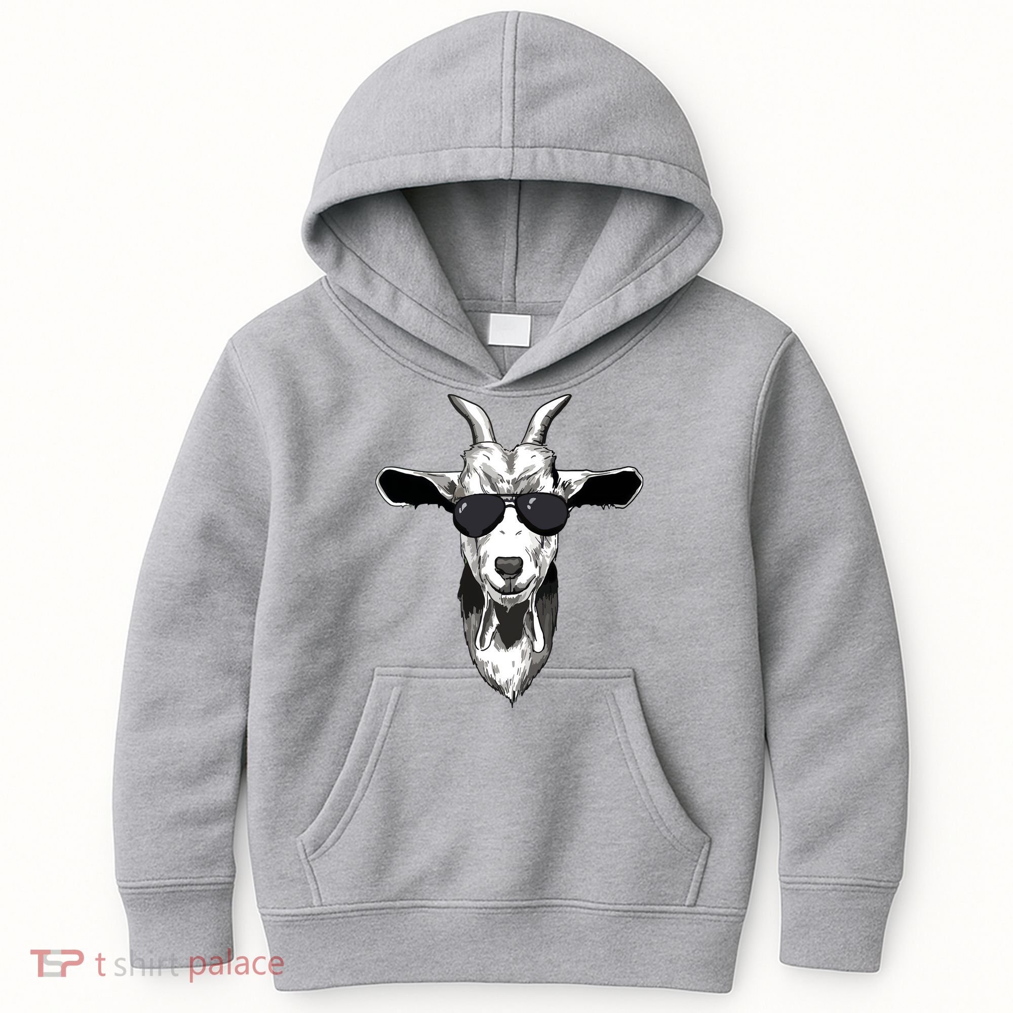 Goat With Sunglasses Kids Hoodie