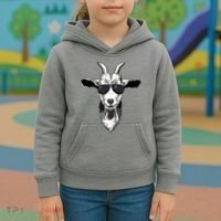Goat With Sunglasses Kids Hoodie thumb 3