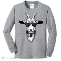 Goat With Sunglasses Kids Long Sleeve Shirt thumb 0