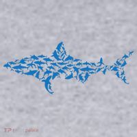 Great White Shark Sharks Silhouette Shark Fish White Shark Women's Sweatshirt thumb 2