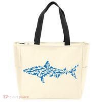 Great White Shark Sharks Silhouette Shark Fish White Shark Tote Bag thumb 0