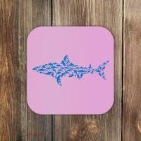 Great White Shark Sharks Silhouette Shark Fish White Shark Coaster thumb 0