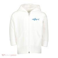 Great White Shark Sharks Silhouette Shark Fish White Shark Toddler Zip Fleece Hoodie thumb 0